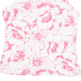 CANDA Womens Printed Top Pink Sleeveless Floral L