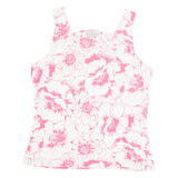 CANDA Womens Printed Top Pink Sleeveless Floral L