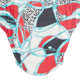 Cheetah Womens Printed Blouse Red Crazy Pattern M