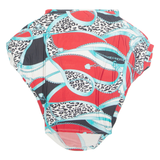 Cheetah Womens Printed Blouse Red Crazy Pattern M
