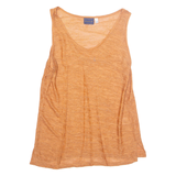 BIAGGINI Womens Vest Orange Sleeveless Viscose M