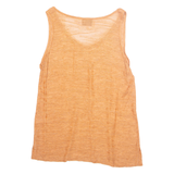 BIAGGINI Womens Vest Orange Sleeveless Viscose M