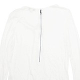 BURBERRY London Womens Blouse White V-Neck Long Sleeve M