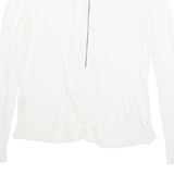 BURBERRY London Womens Blouse White V-Neck Long Sleeve M