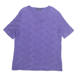YOUR SIXTH SENSE Womens Top Purple V-Neck M