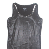 BLACK PREMIUM Metallic Skull Womens Printed Vest Black Sleeveless M
