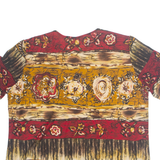 Womens Printed Blouse Brown Floral L