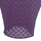 Lace Womens Top Purple L