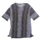 KIINZAA Womens Printed Top Purple Crazy Pattern M