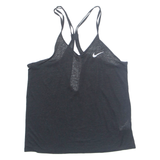 NIKE Womens Sports Vest Black Sleeveless S