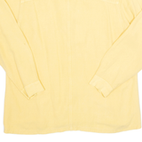 SUGAR PRODUCTS Womens Shirt Yellow Collared Long Sleeve Linen XL