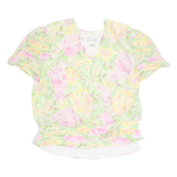 LIZ ROBERTS Womens Printed Blouse Green Floral UK 12