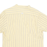 COLUMBIA Womens Shirt Yellow V-Neck Striped L