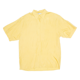 SILK SPECIALIST Womens Shirt Yellow Collared Silk M