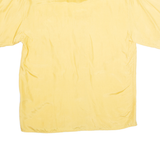 SILK SPECIALIST Womens Shirt Yellow Collared Silk M