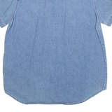 BASIC EDITIONS Womens Shirt Blue Collared Floral M