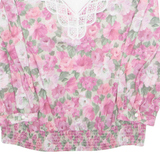 ANOTHER THYME Womens Printed Blouse Pink Long Sleeve Floral S