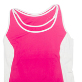 GIORDANA Womens Sports Vest Pink Sleeveless M