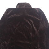 Womens Shirt Brown Collared Long Sleeve M