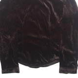 Womens Shirt Brown Collared Long Sleeve M