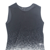 SELECT Womens Printed Top Black Sleeveless Polka Dot S