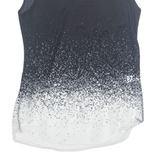SELECT Womens Printed Top Black Sleeveless Polka Dot S