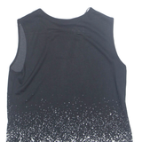 SELECT Womens Printed Top Black Sleeveless Polka Dot S