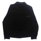 SAG HARBOR Womens Blouse Black Collared Long Sleeve L