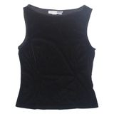 NECESSARY OBJECTS Womens Cropped Top Black Sleeveless M