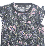 LAUNDRY Womens Printed Top Black Sleeveless Floral S