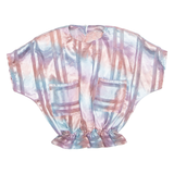 Womens Printed Top Blue Floral M