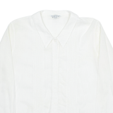 Womens Shirt White Collared Long Sleeve M