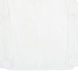 Womens Shirt White Collared Long Sleeve M