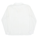 Womens Shirt White Collared Long Sleeve M