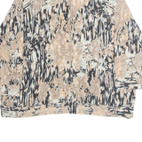 GOLDEN GATE Womens Printed Blouse Beige Floral L