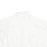 Womens Waistcoat White Collared M