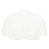 Womens Waistcoat White Collared M