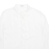 ALEXON SPORTSET Womens Shirt White Collared Long Sleeve L