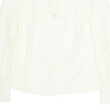 CV Womens Shirt Yellow Collared Long Sleeve M