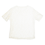 Womens Top Beige Floral M