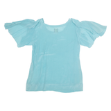 BLEUS Womens Bardot Top Blue L