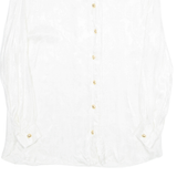 ALIELLE Womens Blouse White Long Sleeve Viscose L