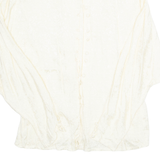 WOMAN H&M Womens Blouse Beige Long Sleeve Viscose Floral L
