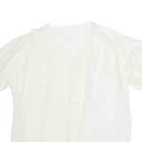 Womens Top Cream V-Neck L