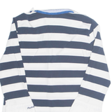 PAUL & SHARK Womens Printed Blouse White Collared Long Sleeve Striped M