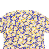 Womens Printed Blouse Blue Floral XL