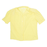 VANITY Womens Shirt Yellow Collared M
