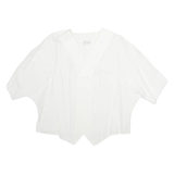 GUSHI Womens Top White V-Neck L