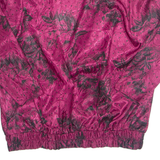 CANDA Womens Printed Blouse Purple Collared Long Sleeve Floral L