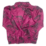 CANDA Womens Printed Blouse Purple Collared Long Sleeve Floral L